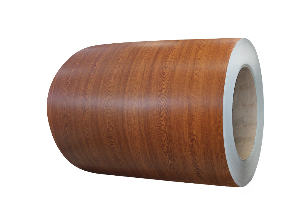 Wood pattern prepainted steel coil