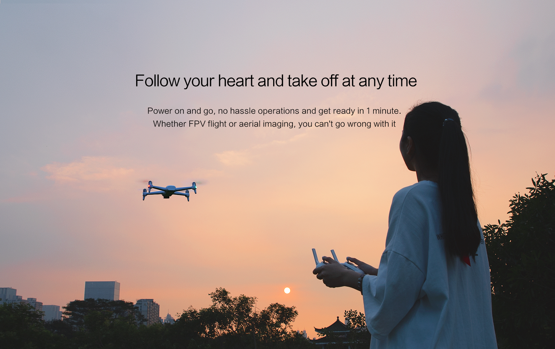 Original Xiaomi FIMI A3 5.8G 1KM FPV Professional RC Drone With 2-Axis Gimbal HD 1080P Camera GPS