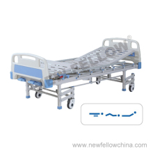Hospital Beds with Foldaway Aluminum Alloy Guardrail