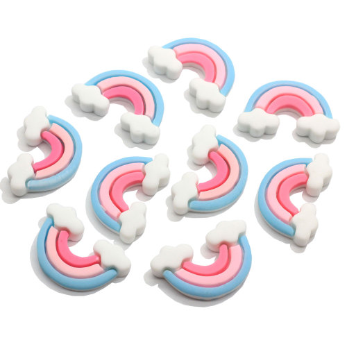 Abbellimenti di cabochon in resina colorata con retro piatto carino per artigianato di scrapbooking Centri di fiocchi per capelli fai-da-te Accessori