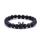 Pierre de lave femmes Crown Stretcth Bracelet