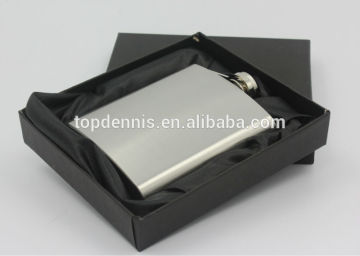 7oz stainless hip flask with gift box