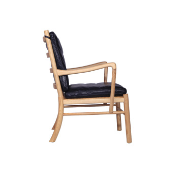 Modern OW149 Colonial Leather Lounge Chair