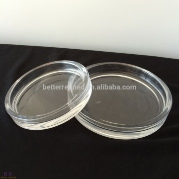 round clear glass coasters