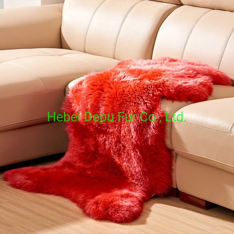 High Quality Colored Sheepskin Rug