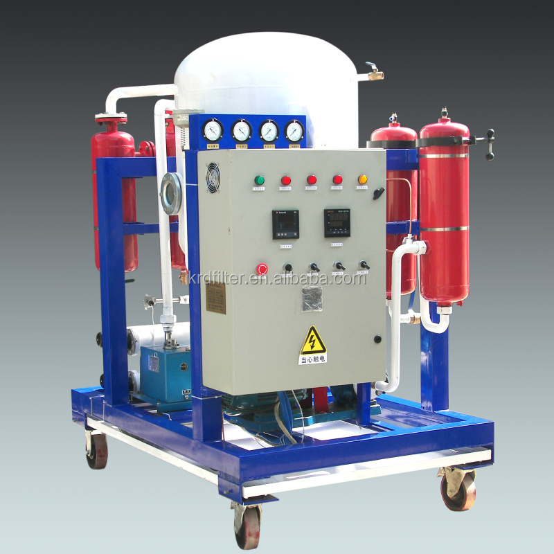 Dehydrated Transformer Vacuum Oil Purifier Device Turbine Oil Demulsifier Purifier