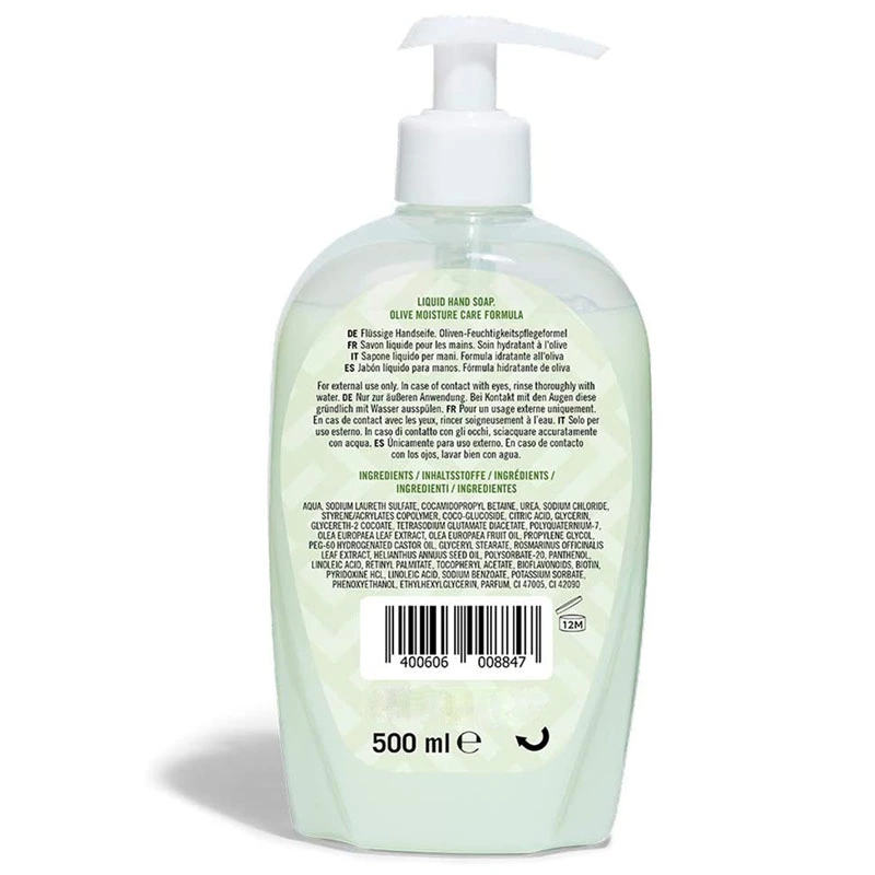 Private Label Olive Liquid Hand Soap 500ml