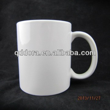 plain white ware porcelain mug