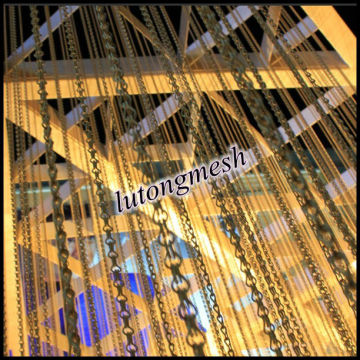 Anodized double jack chain curtain/decorative chain curtain