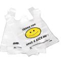 HDPE Plastic Bag Handle Plastic Shopping Bag T-Shirt Bag Poly Bag Vest Bag White Plastic Carry out Shopping Bags