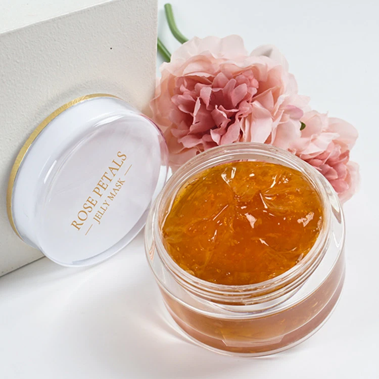 High Quality Organic Hydrating Moisturizing Korean Sleeping Rose Petal Skin Care Jelly Facial Mask