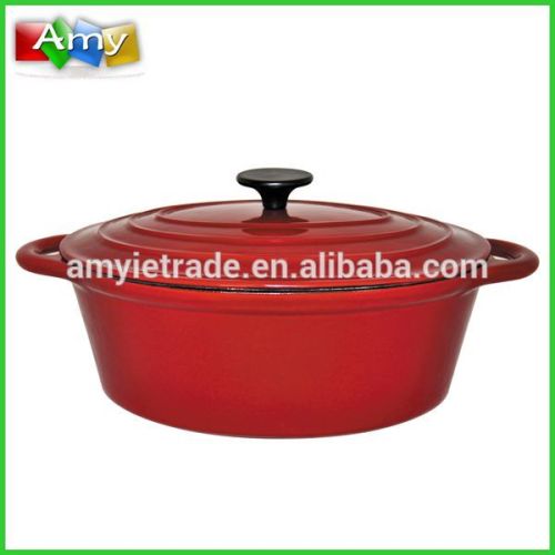 29.5cm Red Enamel Casserole