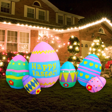 Easter Rabbit Inflatable Decorations for Home and Party