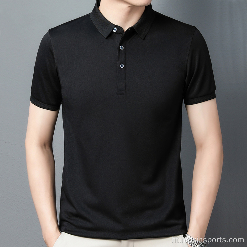 Pèfòmans Solid Polo Kouch Gason an