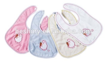 embroidered interlock terry matrial cute baby bibs