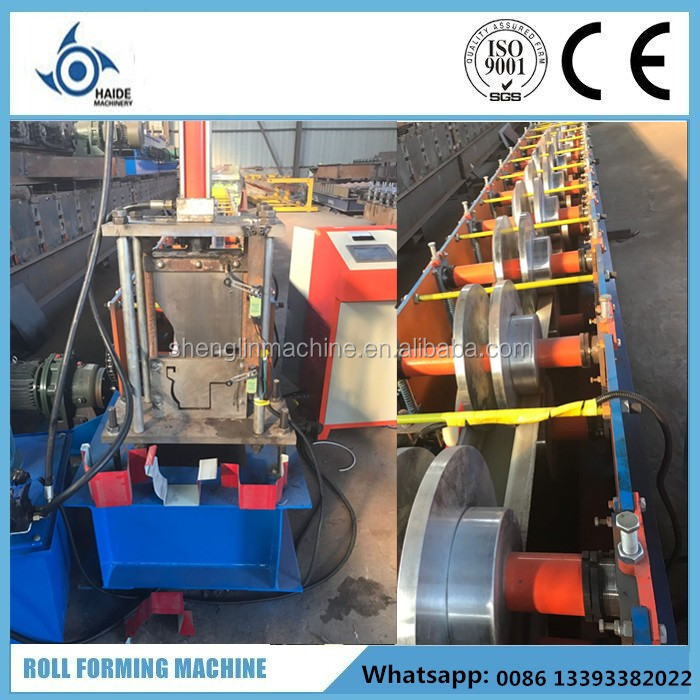 Customized roll forming machine for rain gutters