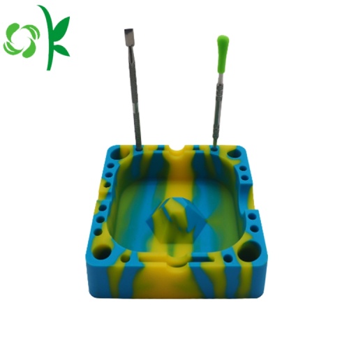 Jualan Hot Silicone Customized Logo Portable Ashtray