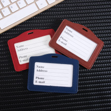 Customized Pu Leather Multi-Function Work Business Card Holder Sleeve