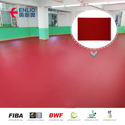 pvc plastic table tennis court floor ITTF certificted