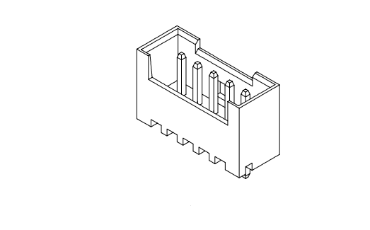 1,25 mm Pitch 180 ° Wafer AW1253V-XP