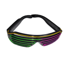 USB Charging LED Shutter Light Glasses - Festival & Party Supplies