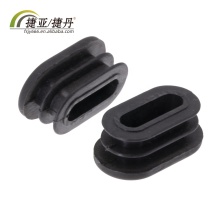 Supplier Oval Black PE Plastic Threaded Pipe Plug for Rollator Walker