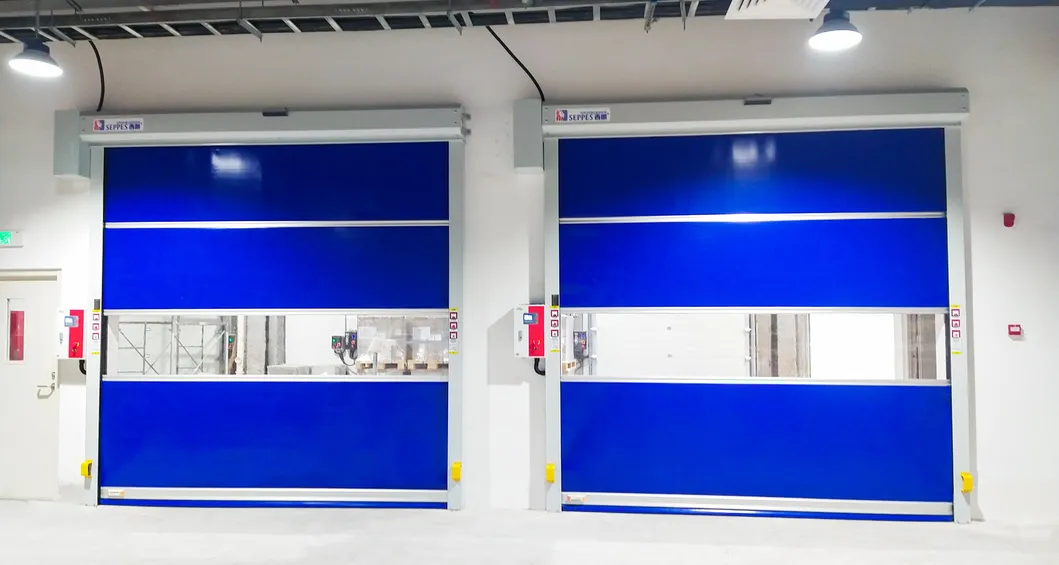Car Wash High Speed Opening 2.0m/S PVC Plastic Roller Shutter Automatic Door