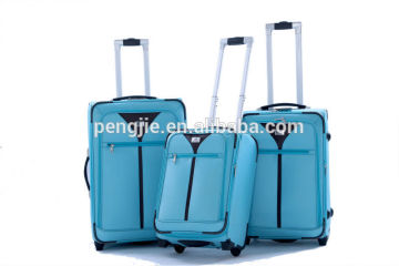 2014 fashion trend pu travel luggage set