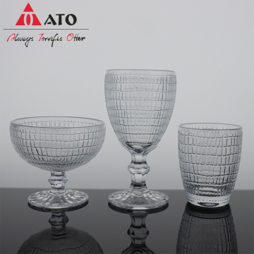 Embossed American Latte Iced Coffee Cup Wine Glass