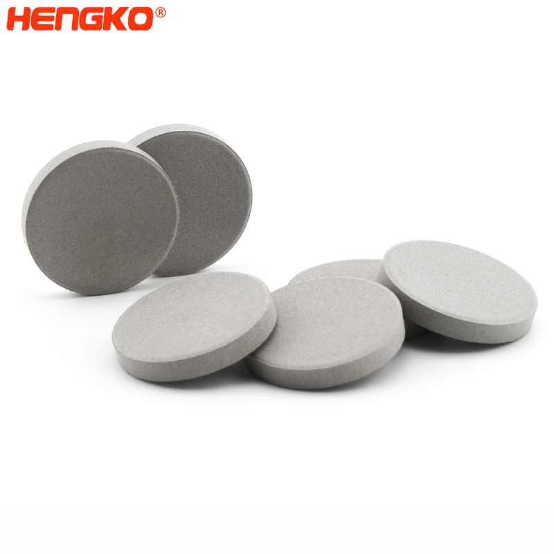 HENGKO Customed high quality sintered porous SS 316L stainless steel alcohol filter disc corrosion resistance pem filter