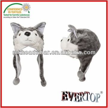 Short Style Wolf Animal Hat Plush Animal Hat