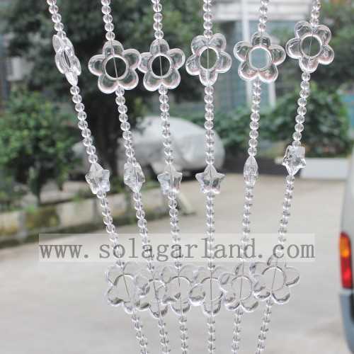 Großhandel Crystal Sun Flower Beads Vorhänge