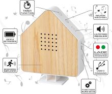 sensor bird sound device with natural shapes and sounds