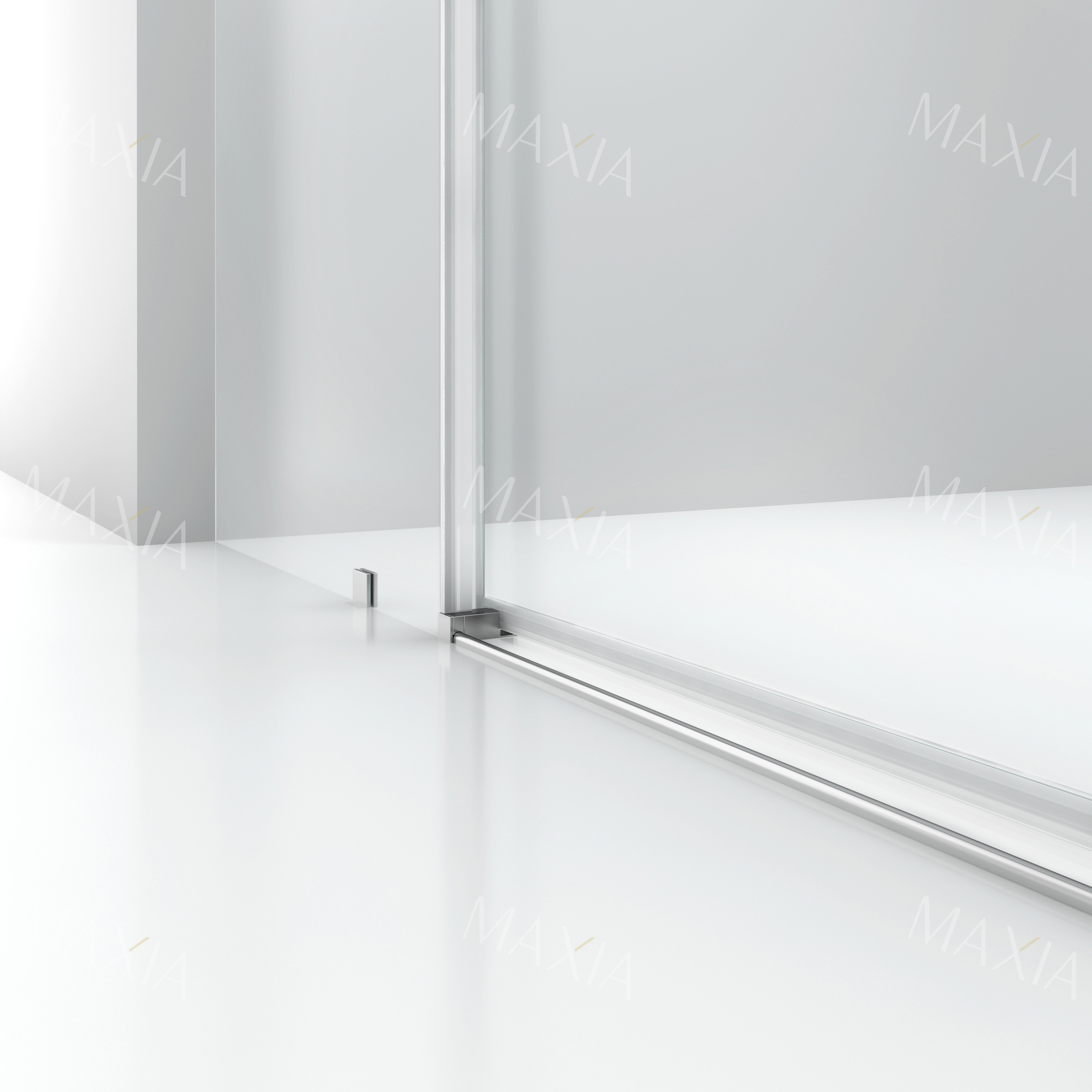 Черный один фиксированный и один раздвижный экран