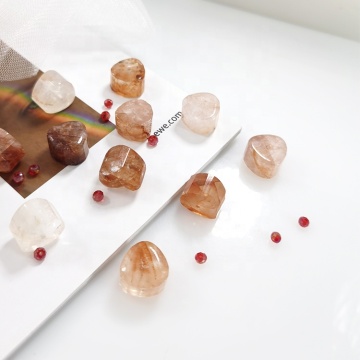 Premium Natural Red Crystal Quartz Beads for Jewelry Making
