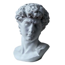 Famous figure statue fiberglass David bust