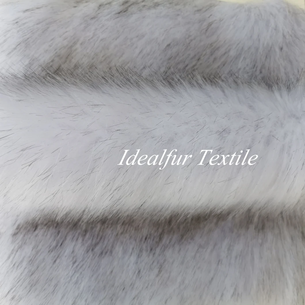 Imitation Ice Blue Fox Faux Fur Long Pile Fake Fur