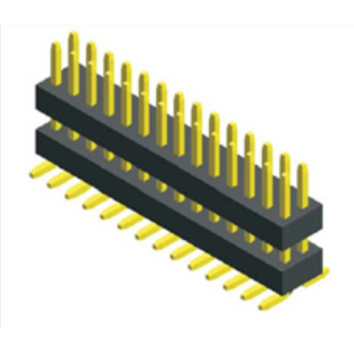 1,00mm Pitch Dual Row Dual Plastic SMT Τύπος