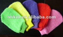 PE bath glove/shower glove