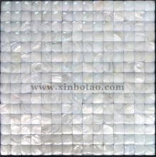 New design white polished square mother of pearl shell mosaic