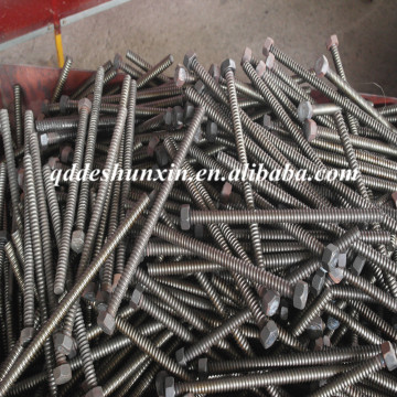 Qingdao threaded coil rod / full thread rod /formwork coil rod used in the formwork building