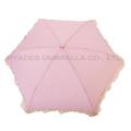 Heat Cut Cute Ruffle Lace 3 Folding Umbrella