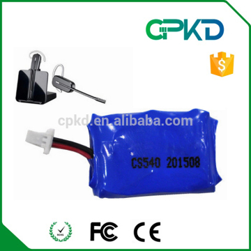 Spare Battery for the CS540,3.7v 140mah battery for bluetooth headset