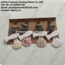 Decorative Marble and Shell Tablecloth Clips Marble and Shell Tablecloth Weights
