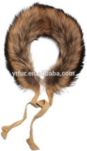YR925 Wholesale Colorful Raccoon Fur Hood Trim Detachable Collars/Scarf
YR925 Fashion Luxurious Raccoon Fur Collar for Jacket