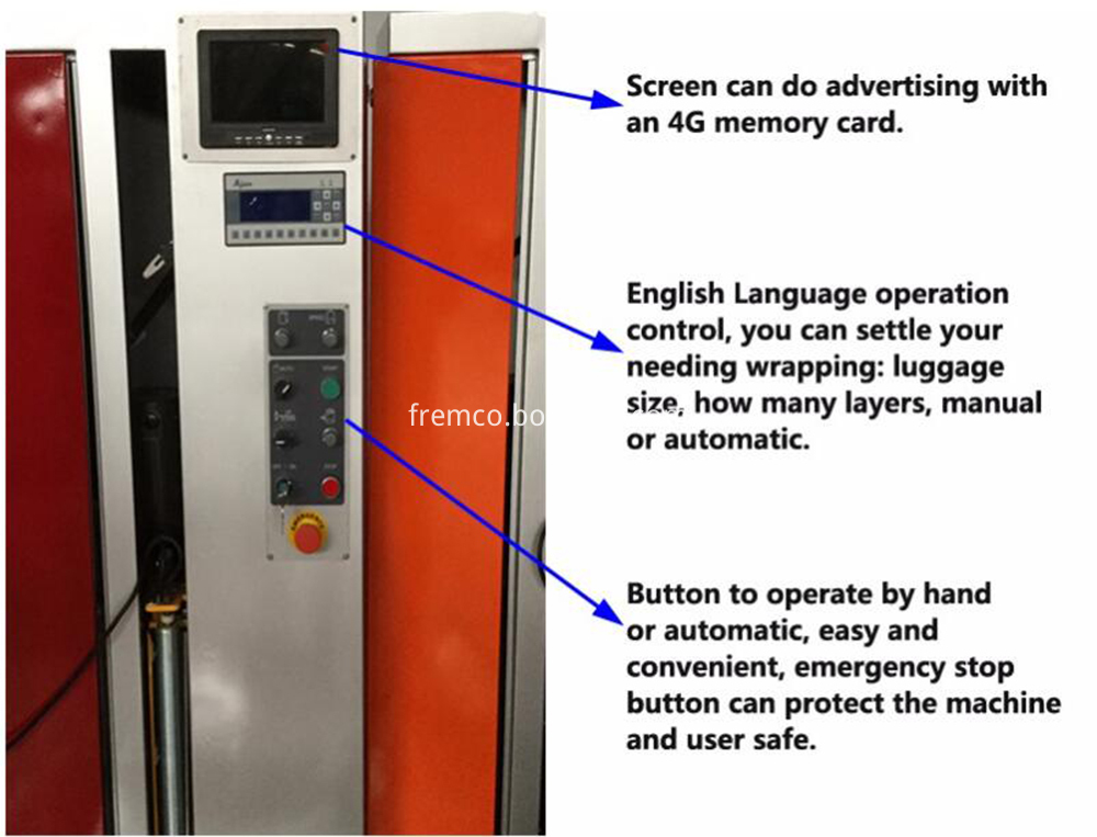 wrapping machine for luggage