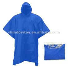 Blue PVC / EVA rain poncho, Waterproof rain Poncho