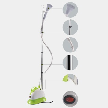 Electronic hand held clothes steamer for ironing