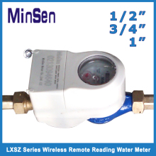 Multi-Jet Vane wheel Wet dial brass body wireless residential water meter