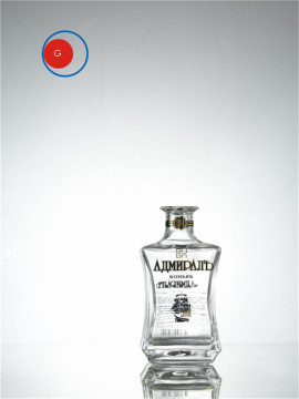 Russian Vodka Glass Bottle with Special Shape